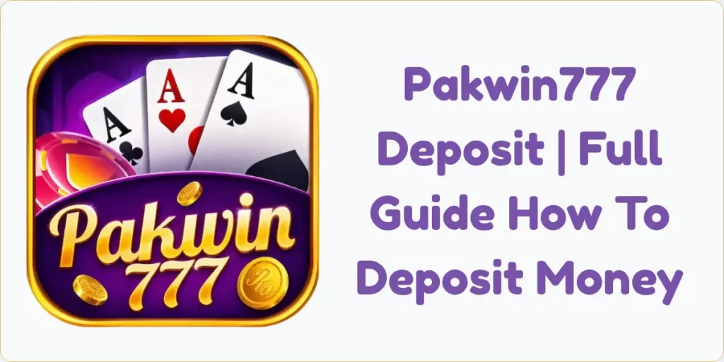 Pakwin777 Deposit