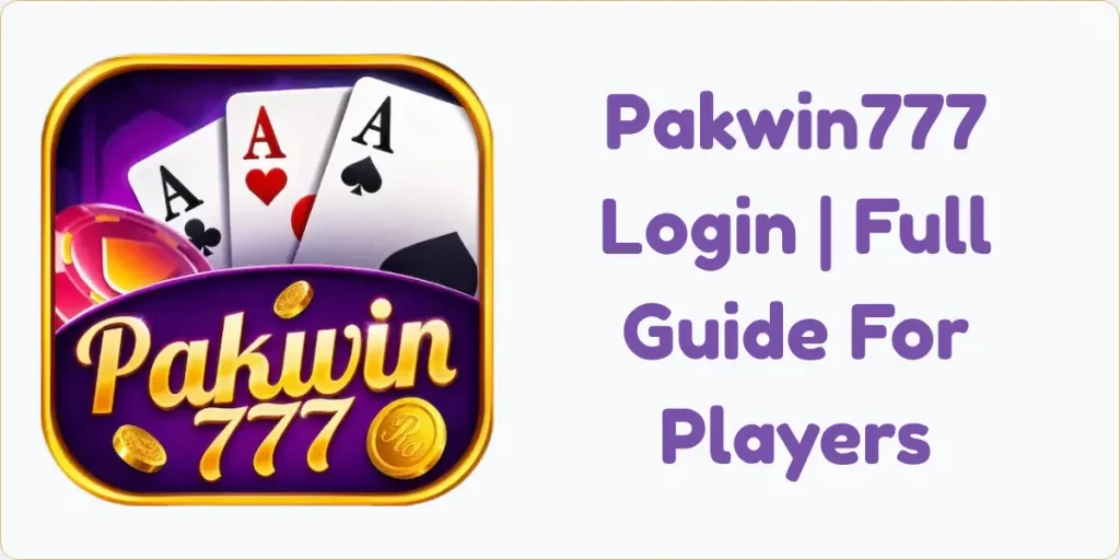 Pakwin777 Login