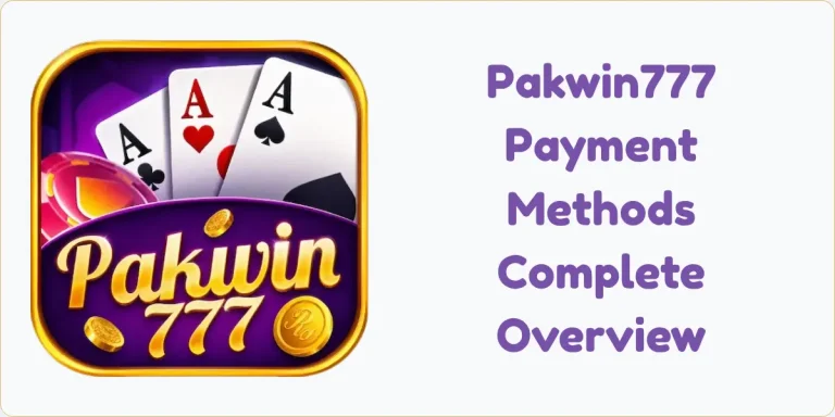 Pakwin777 Payment Methods